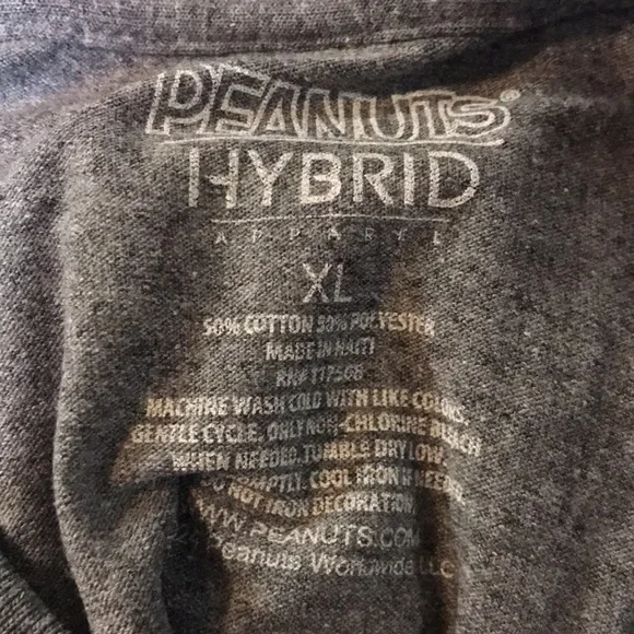 Peanuts Woman’s Relaxed Fit Gray Graphic Snoopy and Woodstock Tee | NWT! - Picture 5 of 5